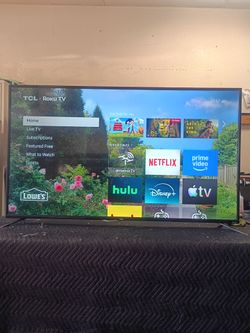 55 inch Roku TCL 4k smart tv really nice tv comes with remote control shows great quality clear picture works perfect guaranteed