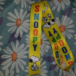 Snoopy Yellow Lanyard 