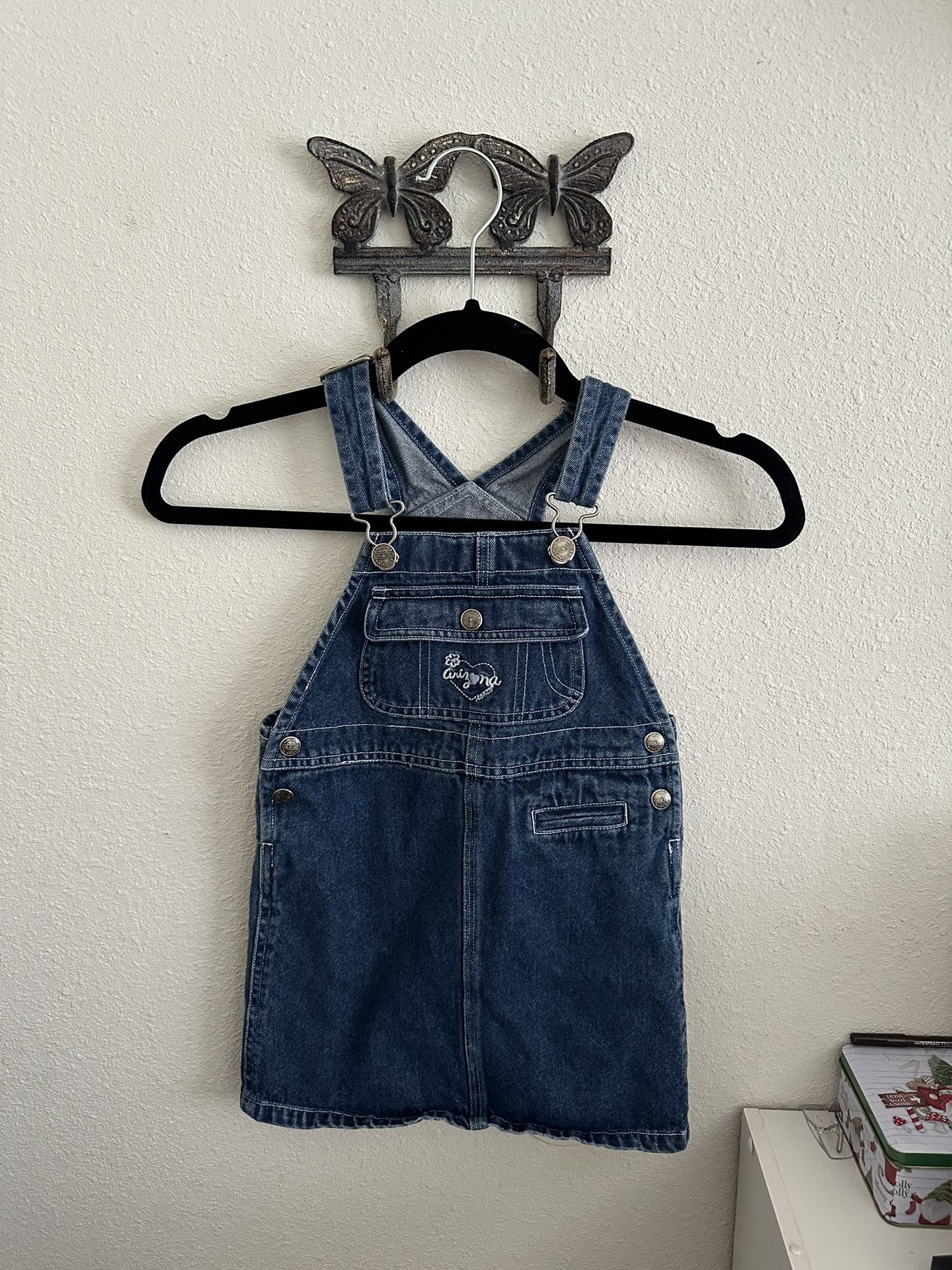 Vintage 1990s Arizona jeans girls overall dress