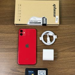 iPhone 11 64Gb Red ❤️ Unlocked *Free Case, Screen Protector And Charger*