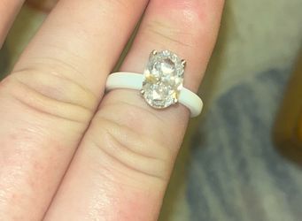 Silicone Band Cubic Zirconia Ring