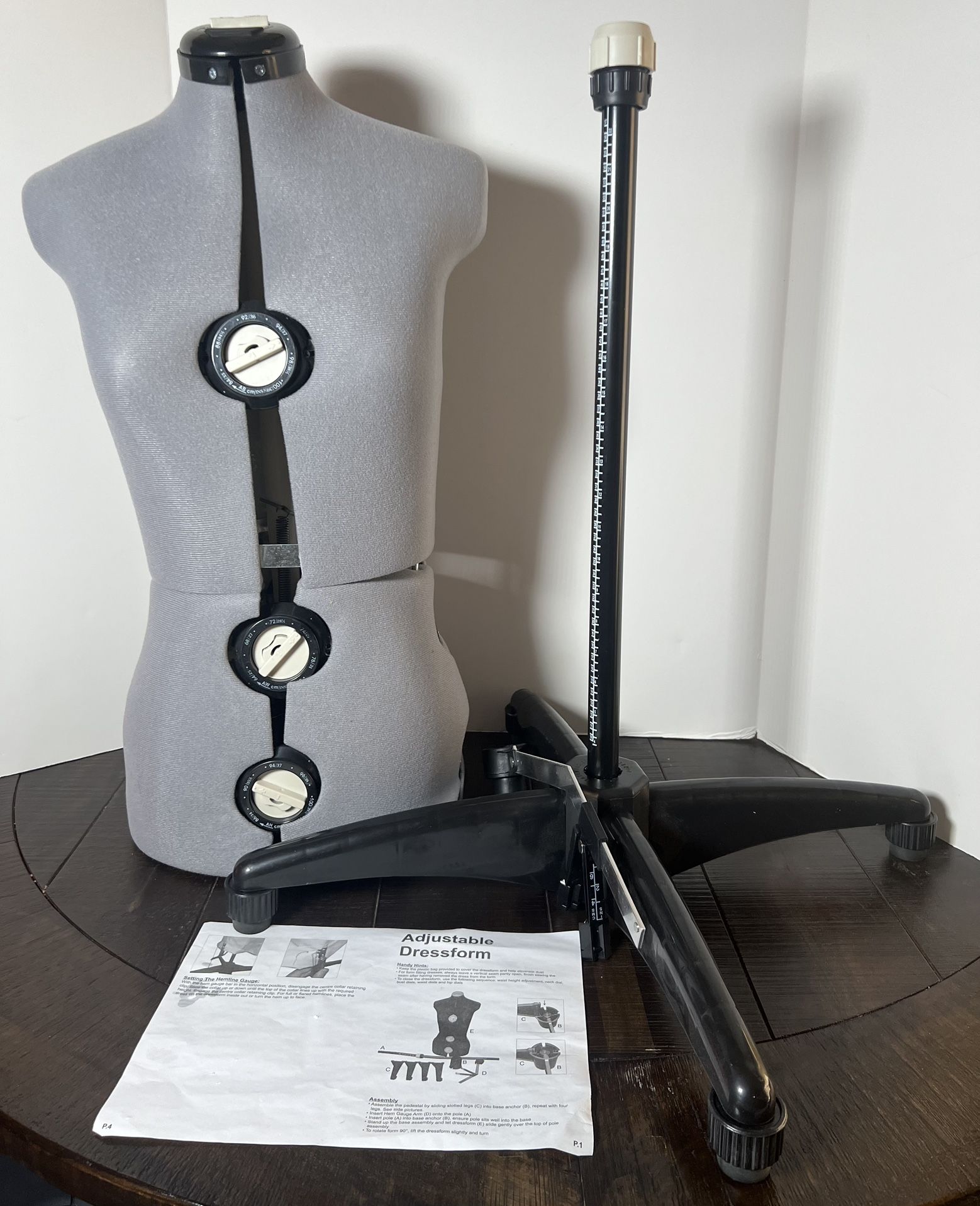 Adjustable Mannequin Body Torso Dress For Sewing