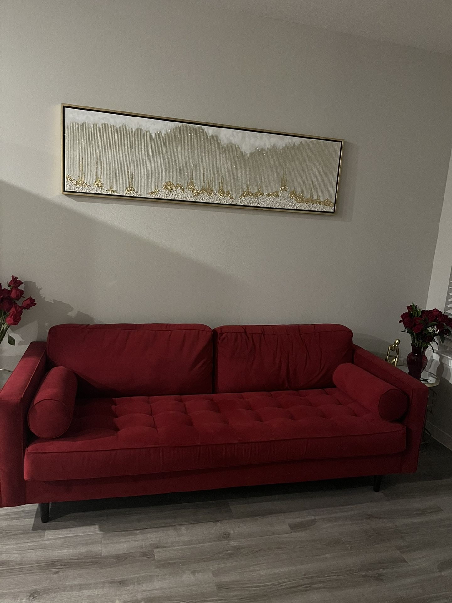 Red Couch (Originally from Rooms To Go) / Pick Up Only 