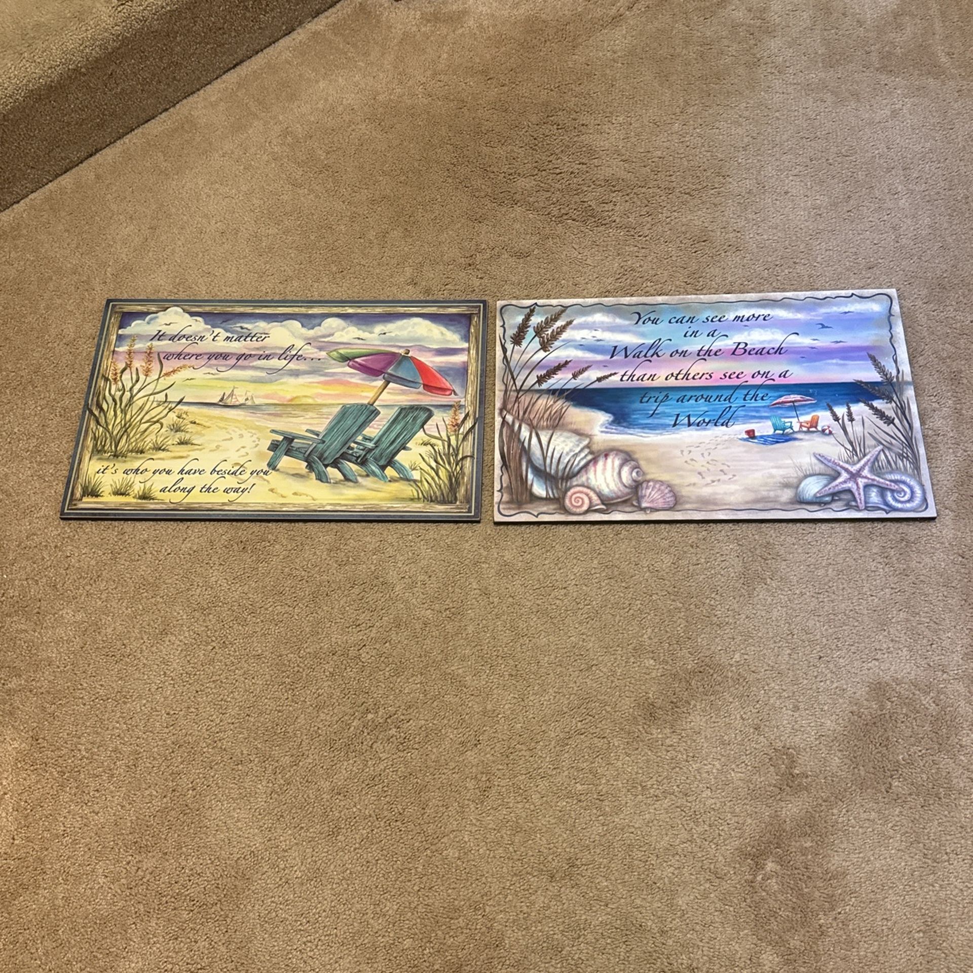 Beach Painting Plaque