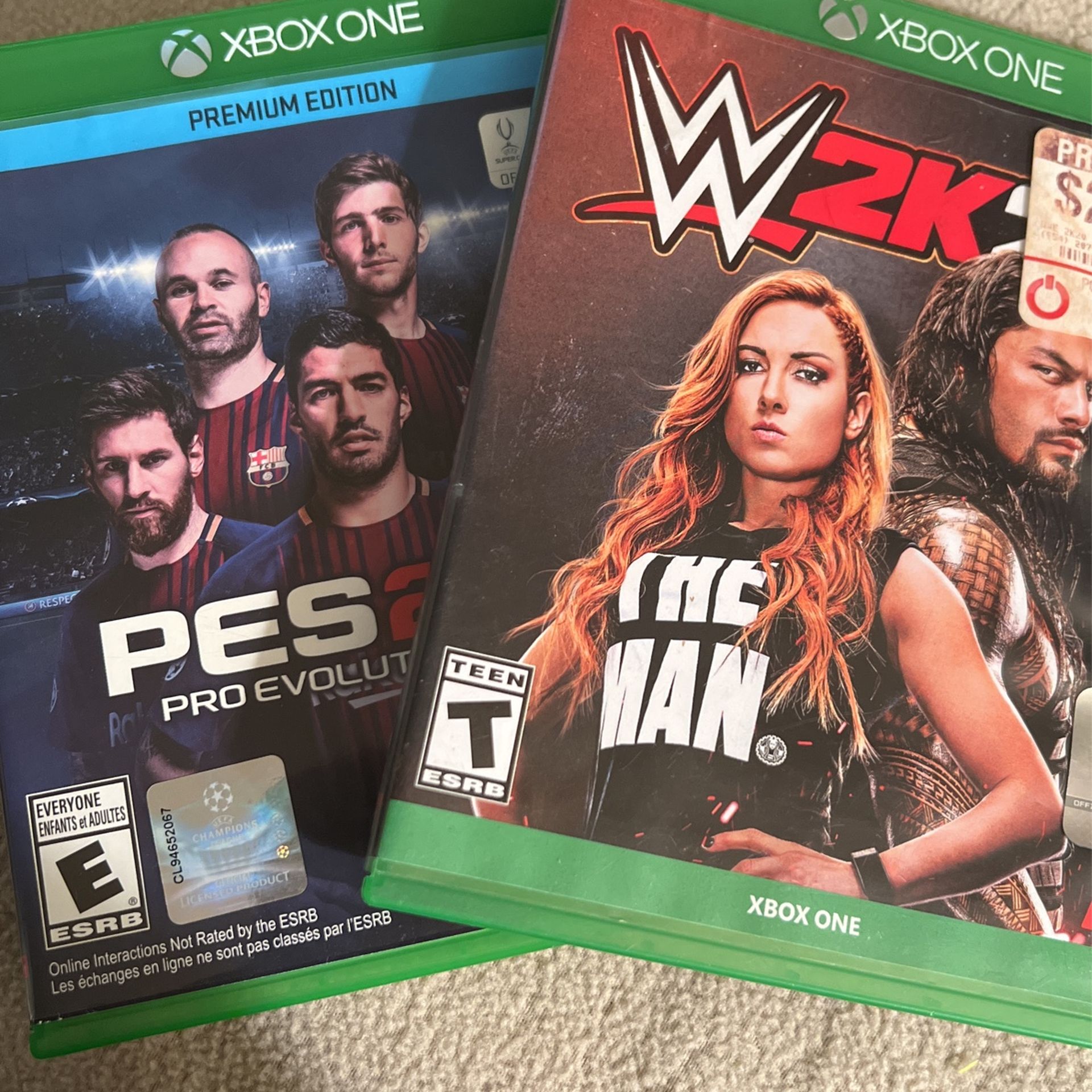 Pes 2018 & WWE 2k20