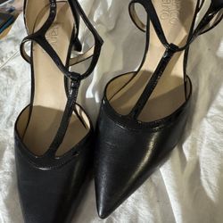 Leather heels, size 6