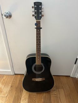 Black Ibanez Acoustic Guitar