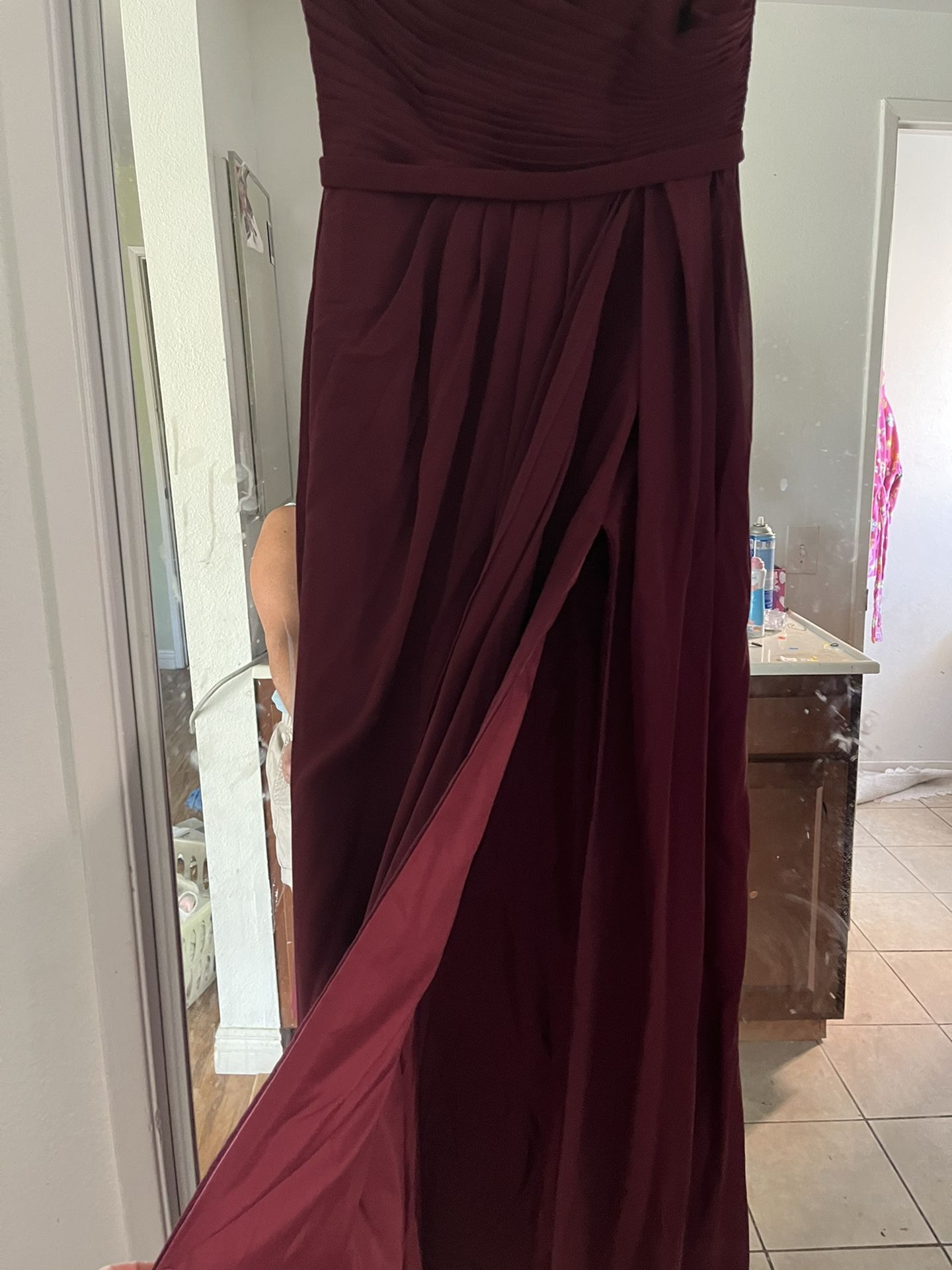 apple red color bridesmaid dresses Charming Long A-line Beautiful Bridesmaid Dresses For Women main image 0