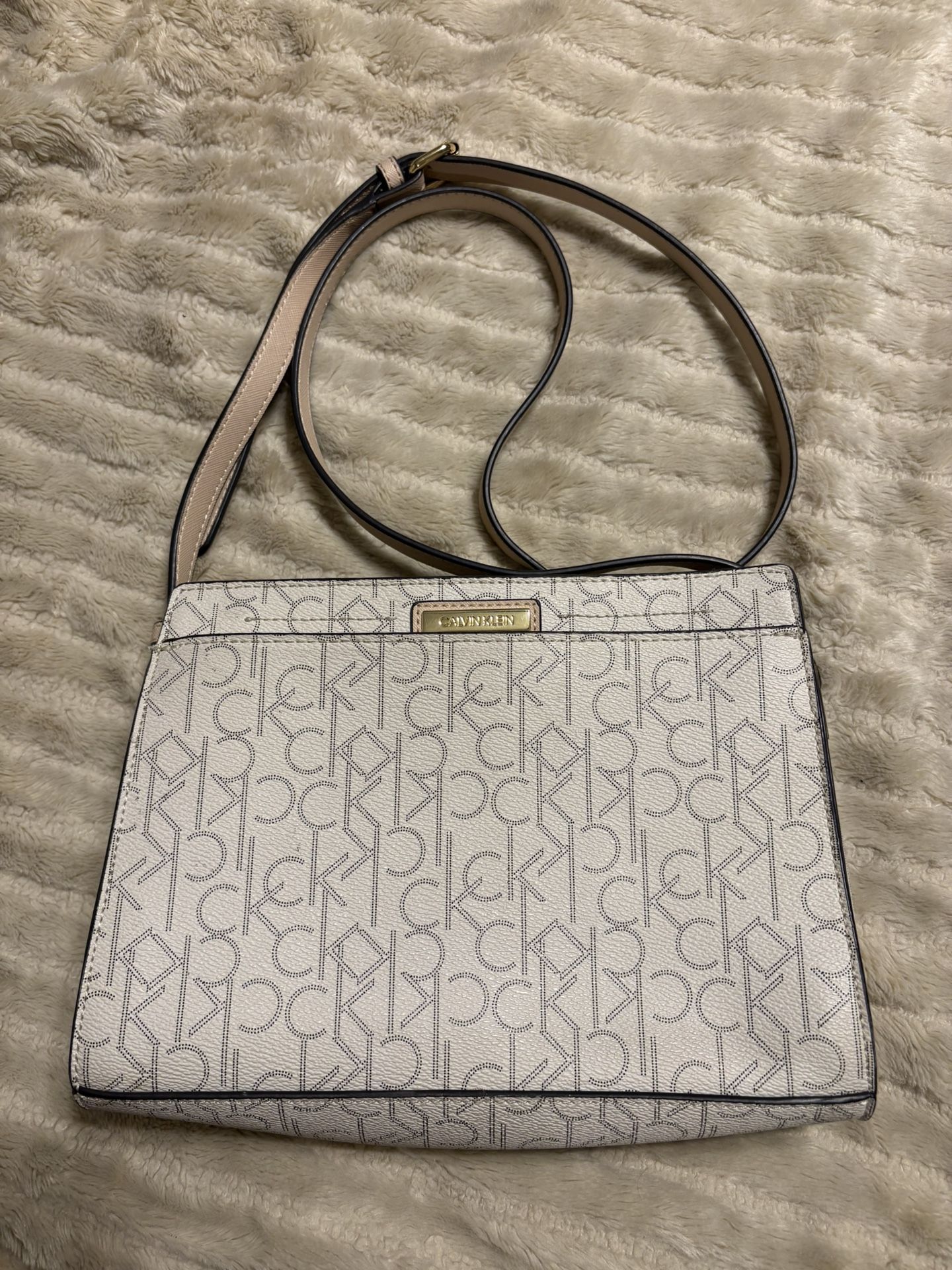 Calvin Klein Signature Monogram Crossbody Bag