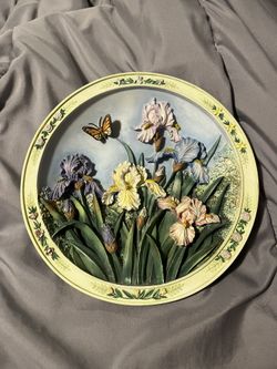 The Iris Garden Collector Plate