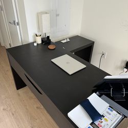 Ikea Desk with pull-out panel