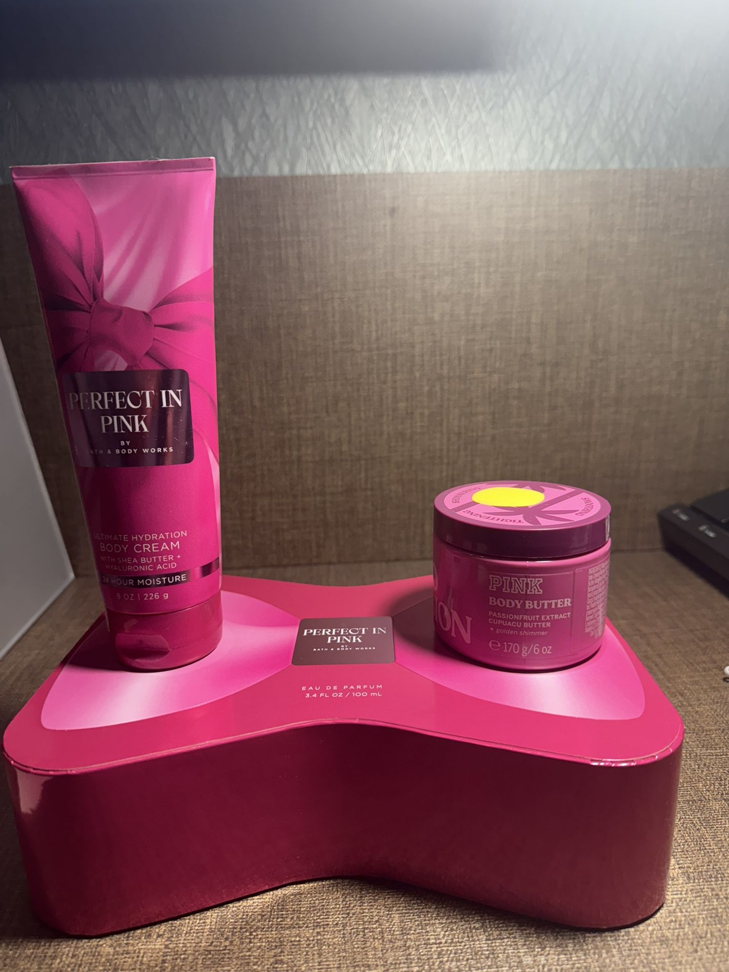 Bath & Body Works Perfect Pink Eau Parfun And Body Cream , Body Butter