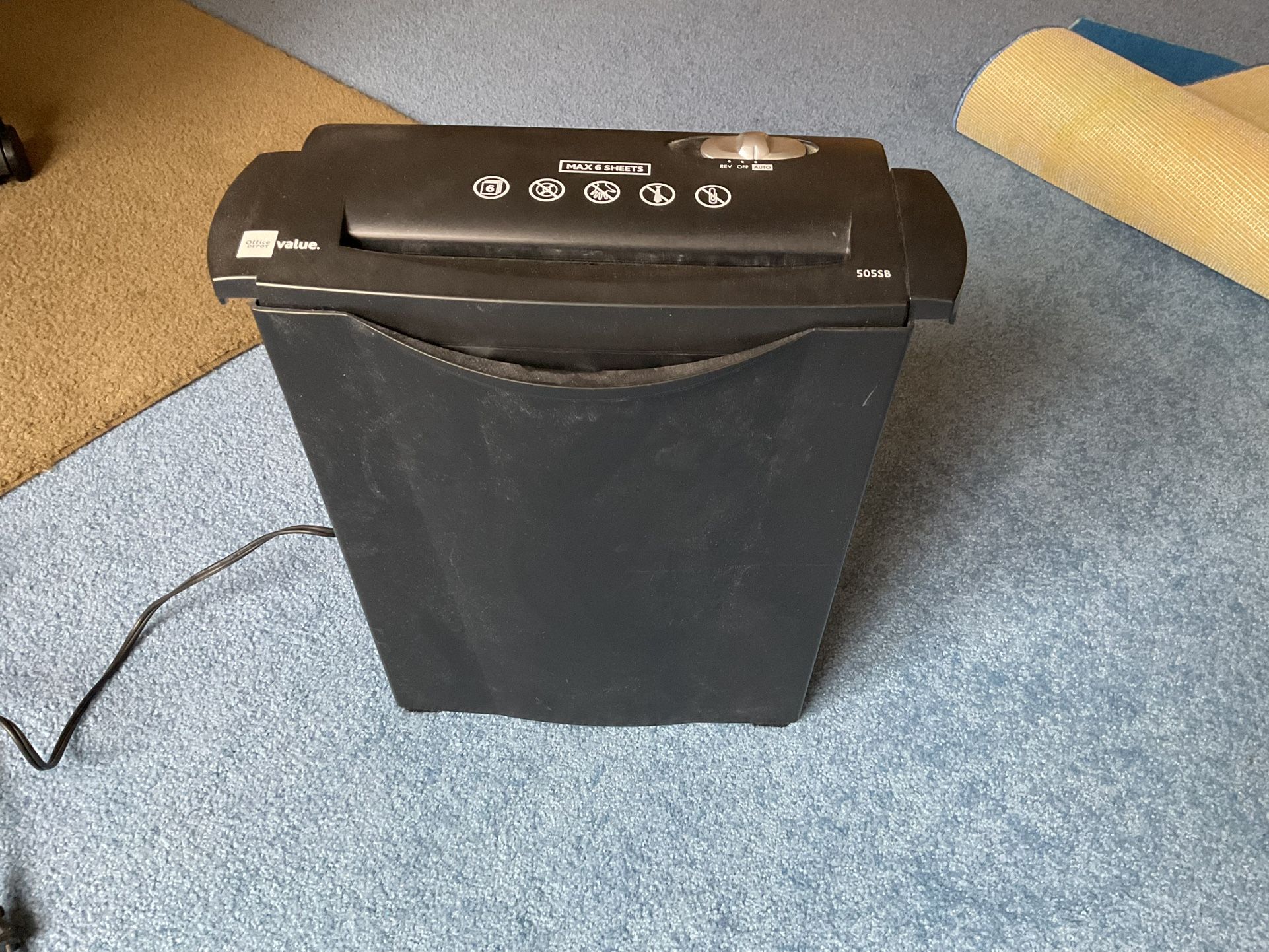 Office Depot Strip Cut Shredder