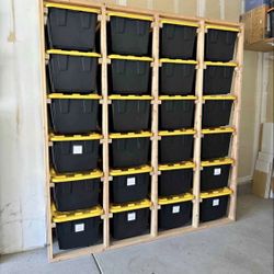 Storage Rack Bin Tote Organizer garage 