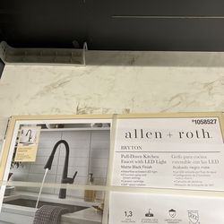 Allen Roth faucet matte black