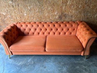$400 beautiful orange couch