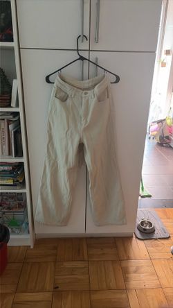 Fleece lined crème colored  jeans