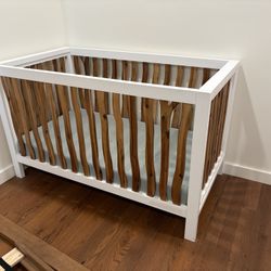 Crib - Milk Street Baby Live Edge Acacia Slats