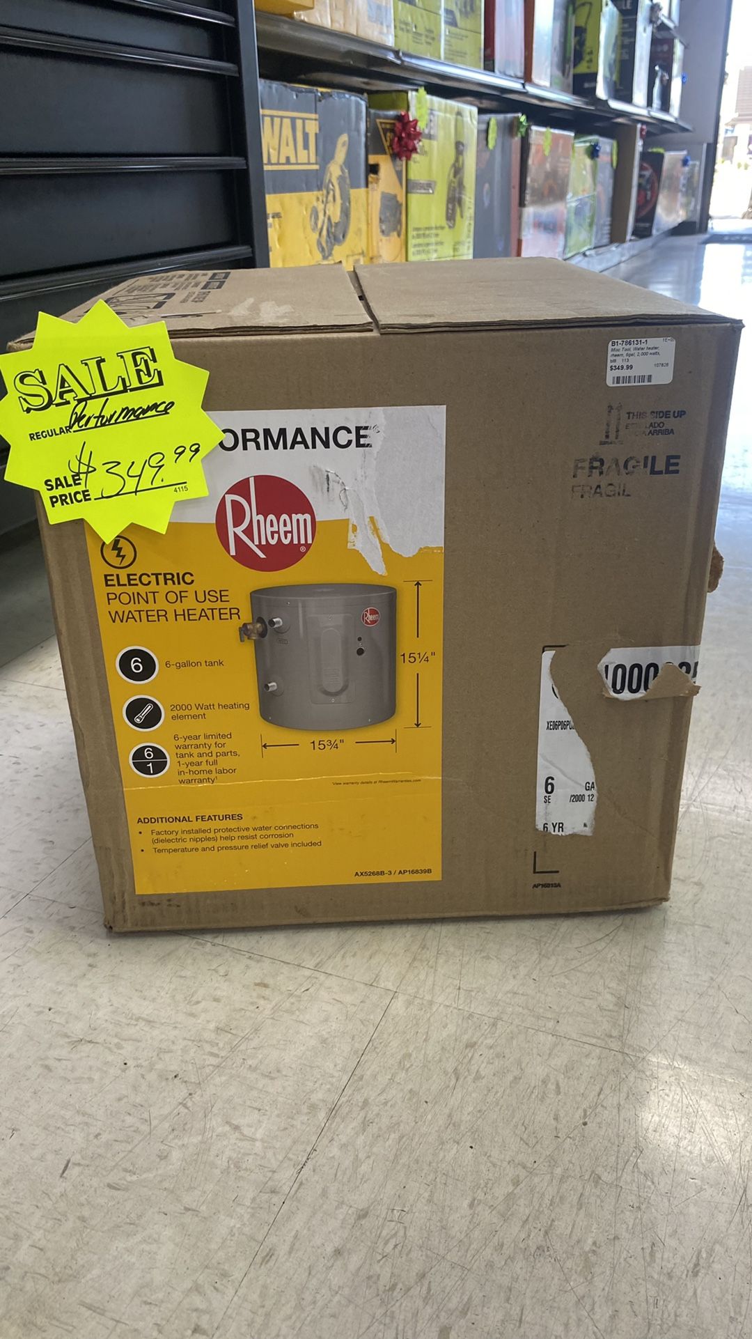 Brand New Rheem Electric Water Heater 