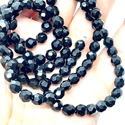 Lot Of 30” 6mm Crystal Beads