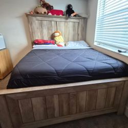 Bedframe, Nightstand, & Box Spring 