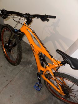 Ibis carbon full suspension mountain bike.
