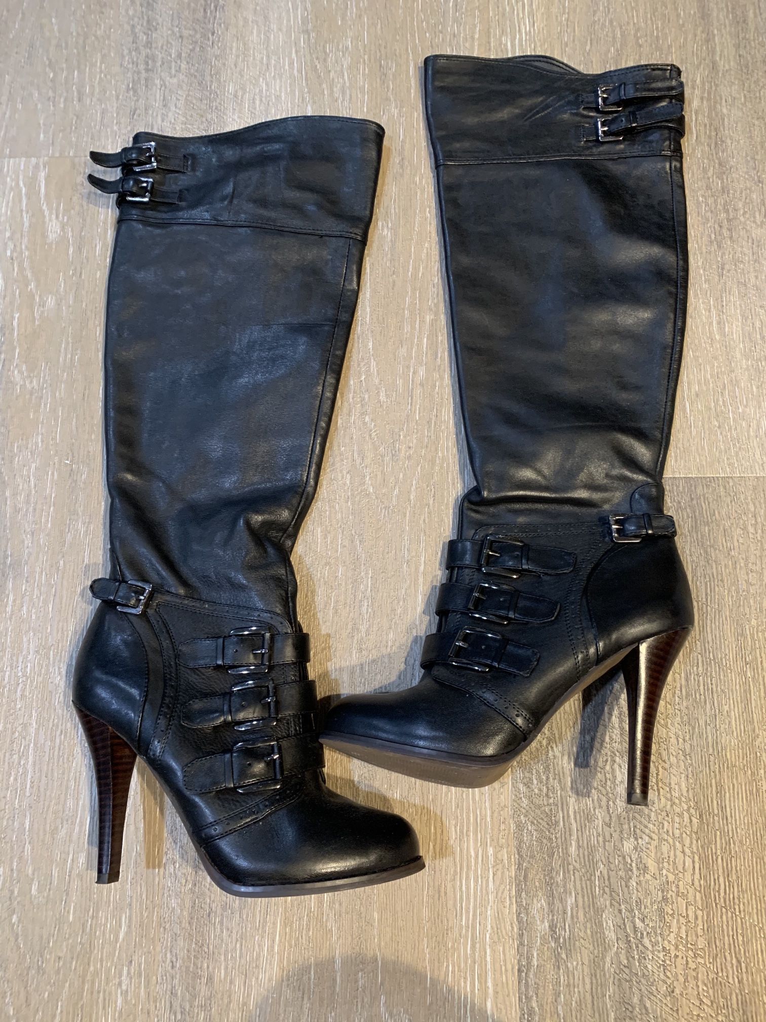 Aldo over knee boot black size 9 euro 39