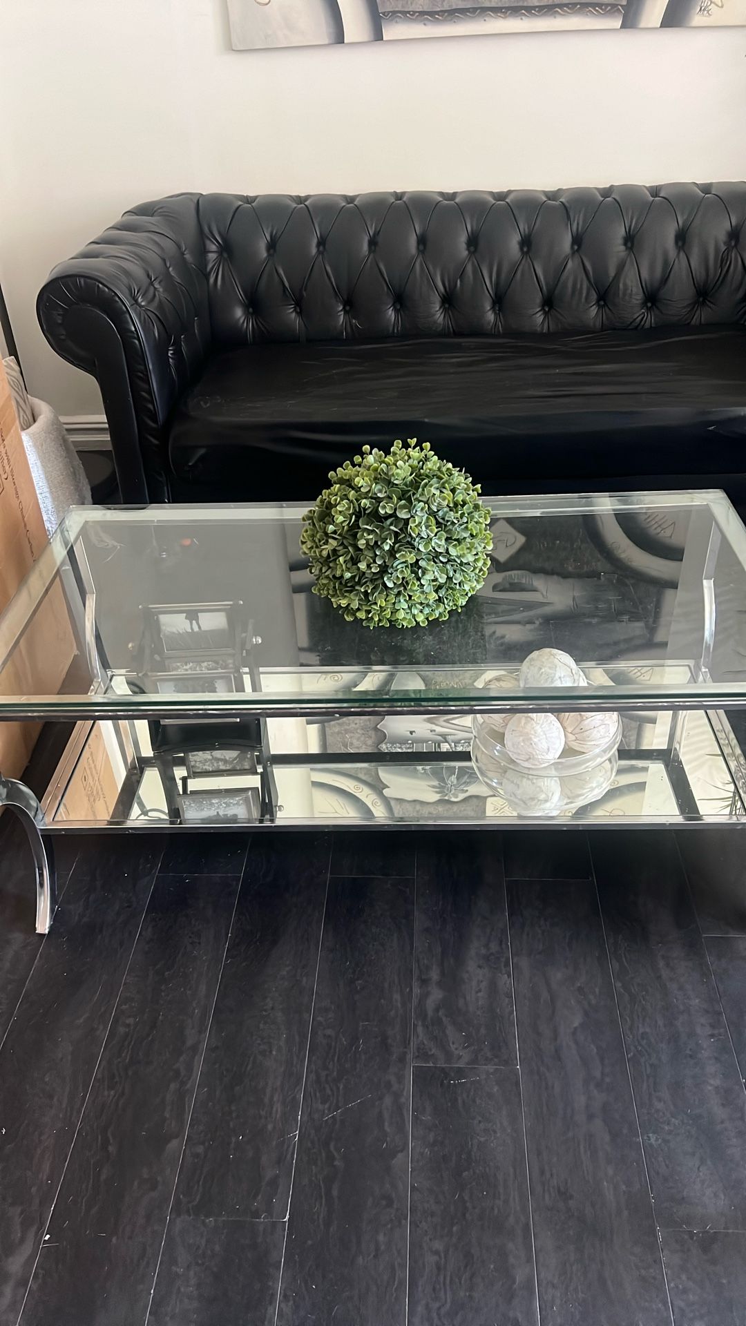 Mirror Glass Coffee Table