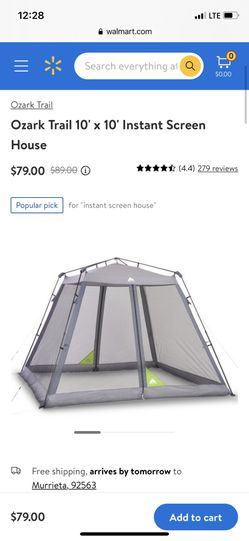 New Ozark Trail Screen Tent