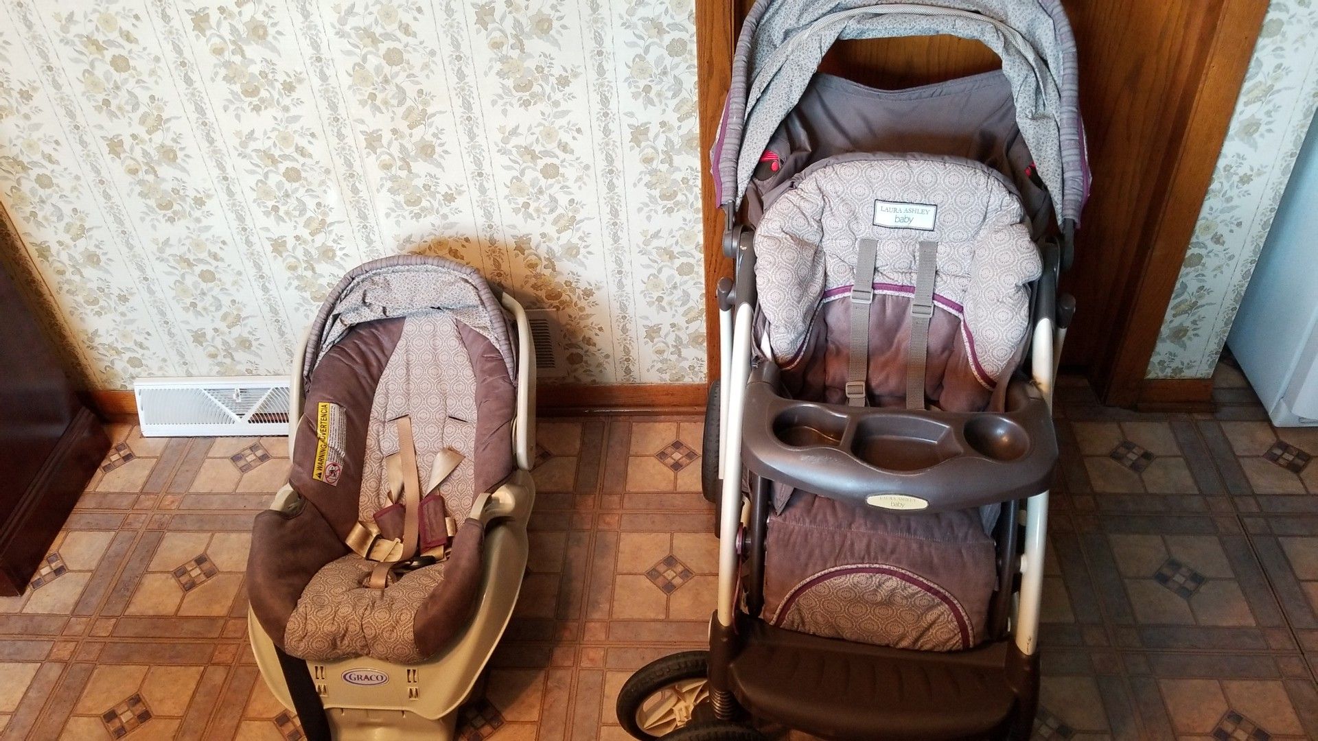 Laura Ashley Baby stroller and seat