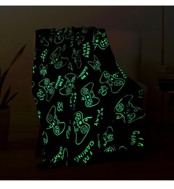 Glow in the Dark Gaming Blanket Controller Throw - Lot of 1,200