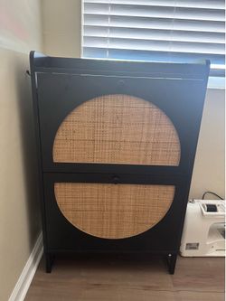Black Storage Cabinet / Shoe Cabinet