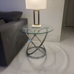Glass Coffee Table & Side Tables 