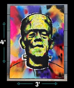 Large FRANKENSTEIN Painting 3ft. x 4ft.