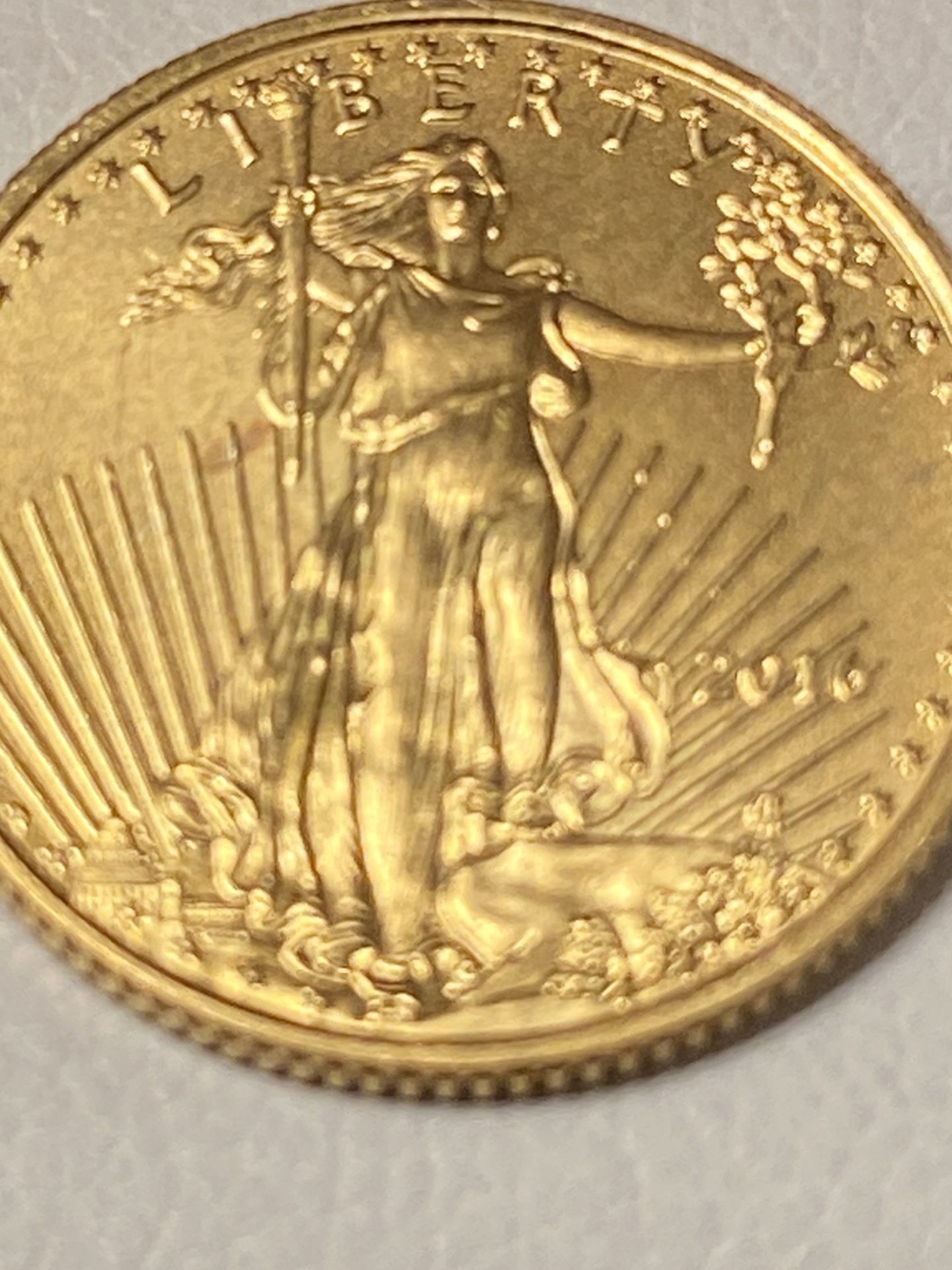 2016 - 1/10 OUNCE GOLD AMERICAN EAGLE
