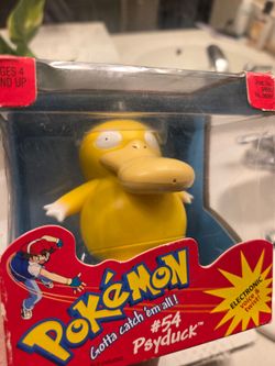 Hasbro Pokemon 1999 Electronic Voice & Twist #54 Psyduck with Box