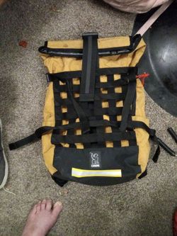 Chrome backpack, completely waterproof, in used but excellent condition!