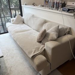 2 Seater White Couch