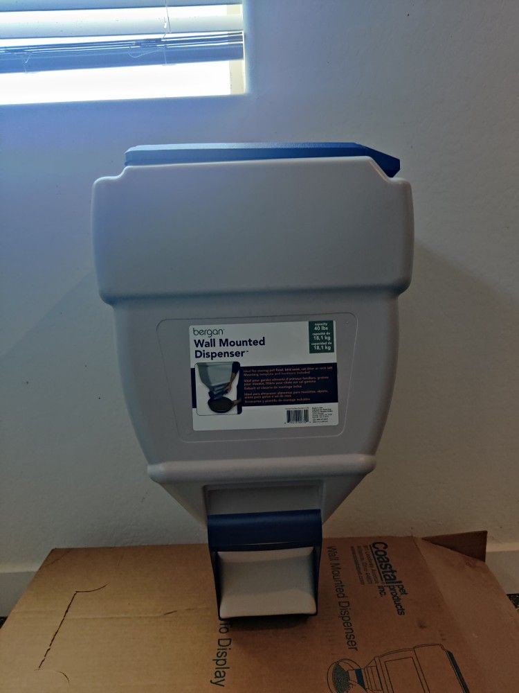 Wall Mount Dog Food Dispenser