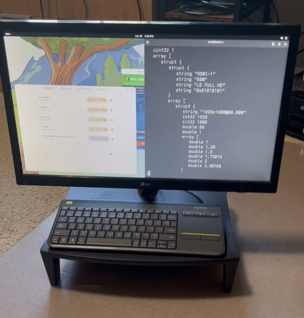 LG 24" 1080p Monitor HDMI/VGA (24M38H-B)