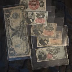 Coins Bills American Currency Civil War 