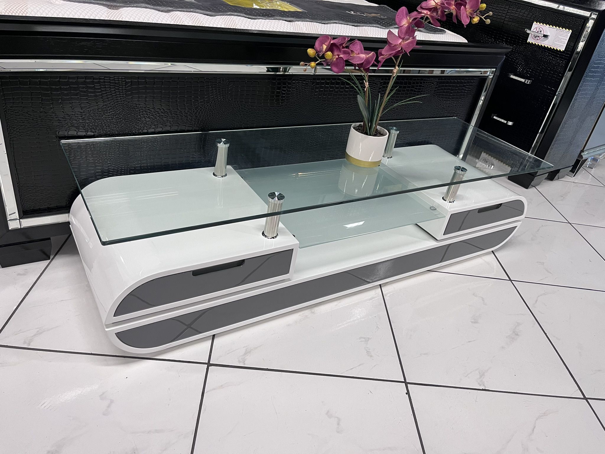 Modern Tv Stand 🩶🤍