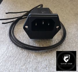 Screw Mount AC Power Inlet With Fuse Holder 