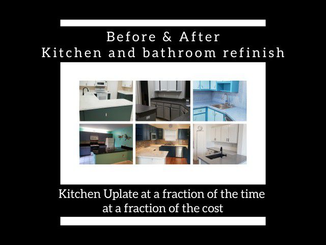 Kitchen Contertops And Cabinets Refinish 