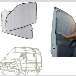 Mercedes-Benz VS30 Insulated Magnetic Blackout Front Door Window Covers by LivinginaBubble