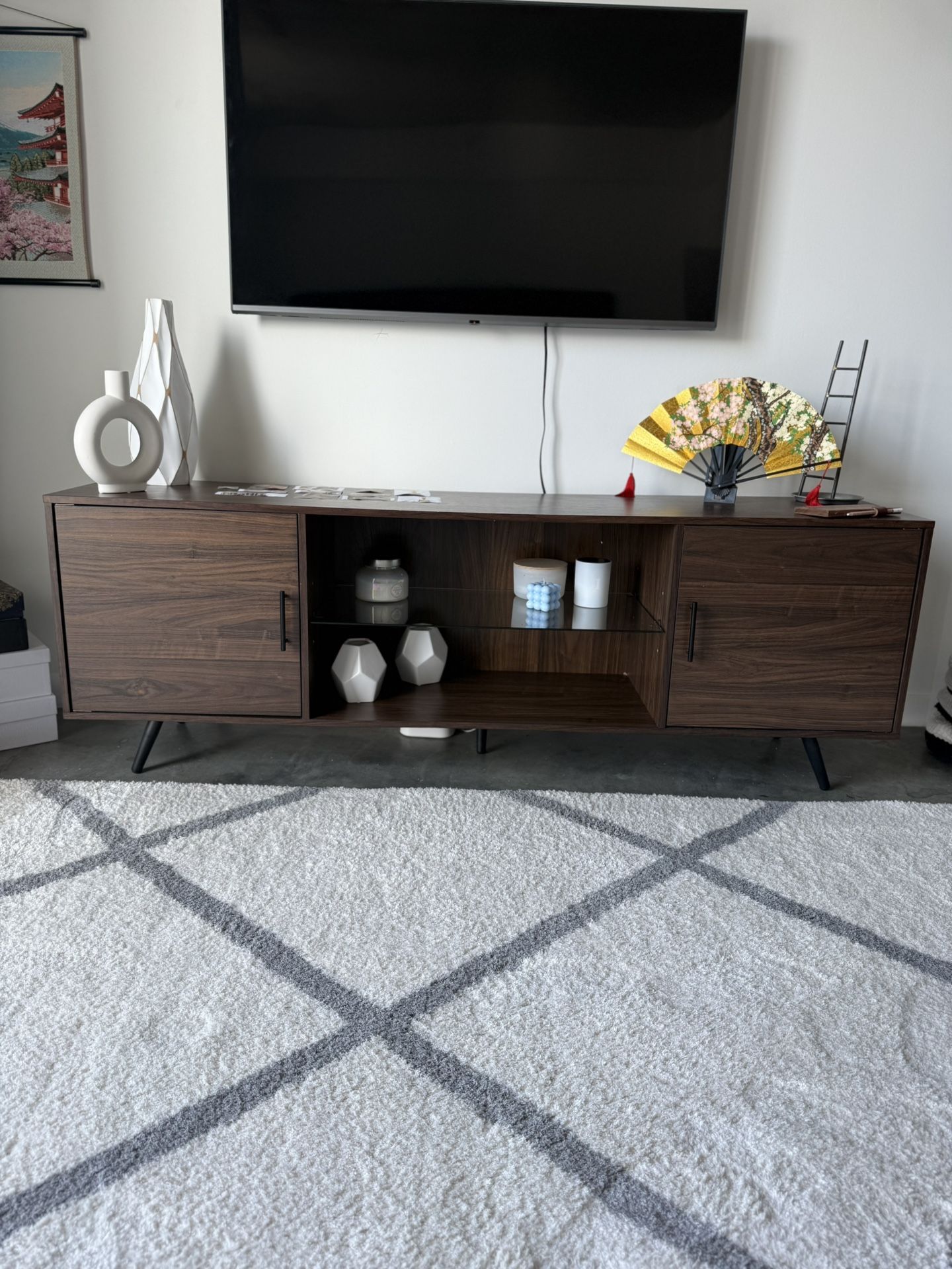 Beautiful And Stylish Wooden TV Stand