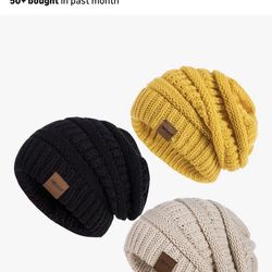 3 Pack Winter Hats For Women Brand New 