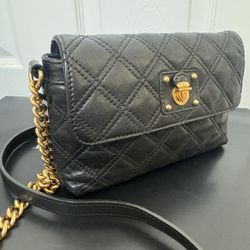 Marc Jacobs Quilted Gold/Leather Chain Small