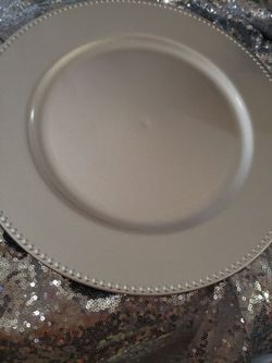 Silver Charger Plates (READ NOTES)