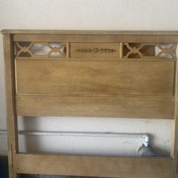 Twin Bed  Wood Headboard 